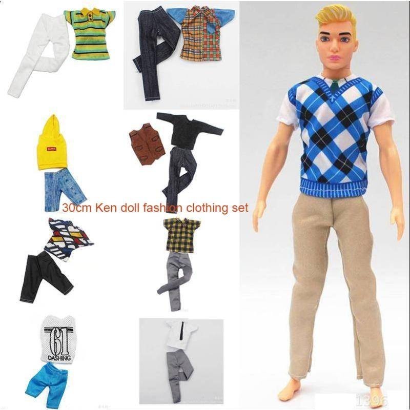 ชุดเสื้อผ้าตุ๊กตาบาร์บี้ ขนาด 30 ซม. แฟชั่นสําหรับผู้ชาย