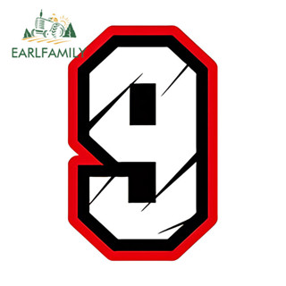 Earlfamily สติกเกอร์ไวนิล ลายตัวเลข 13 ซม. กันน้ํา สําหรับติ…