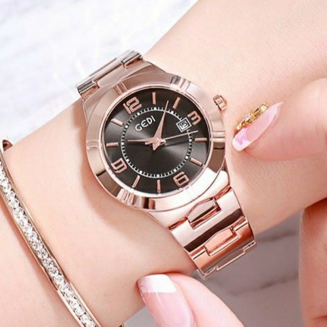 นาฬิกาผู้หญิง GEDI 81010 เรียบง่าย! ของแท้ 100% นาฬิกาแฟชั่น นาฬิกาข้อมือผู้หญิง