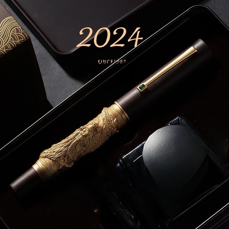 Hongdian N24 ปากกาหมึกซึม ลายตัวอักษร The Year of The Loong Limited สําหรับผู้ใหญ่ เด็กผู้ชาย ผู้หญิง
