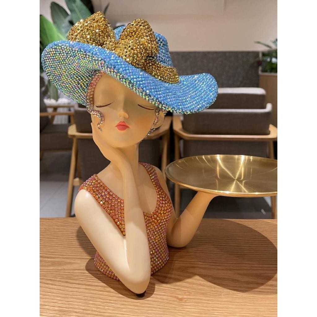 Dema ร้านขายของชํา High-End Light Luxury Diamond-Studded DIY Sticky Diamond Modern Girl ห้องนั่งเล่น