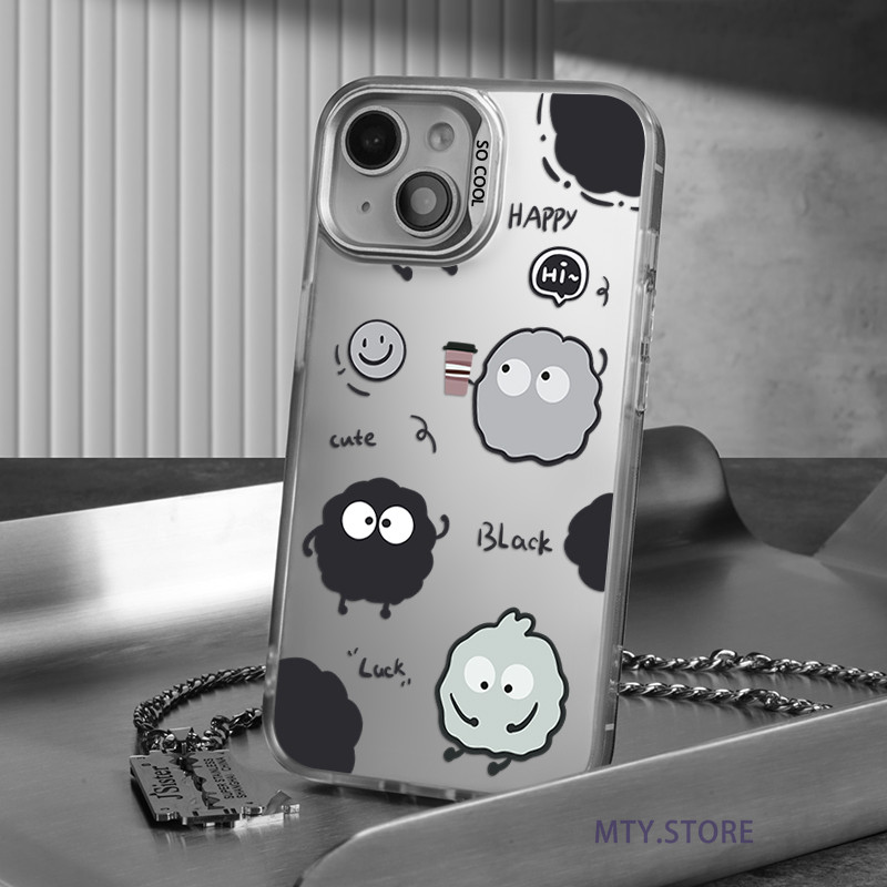 เคสโทรศัพท์มือถือแบบแข็ง สองชั้น กันกระแทก ลายกาแฟน่ารัก สําหรับ iPhone 15Pro 14 13 12 11 Pro Max