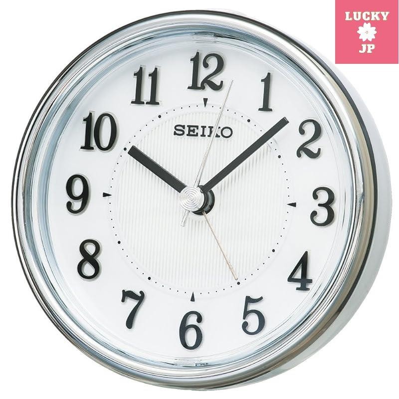 Seiko Clock Alarm Clock Analog EL Backlight White Pearl KR895W SEIKO