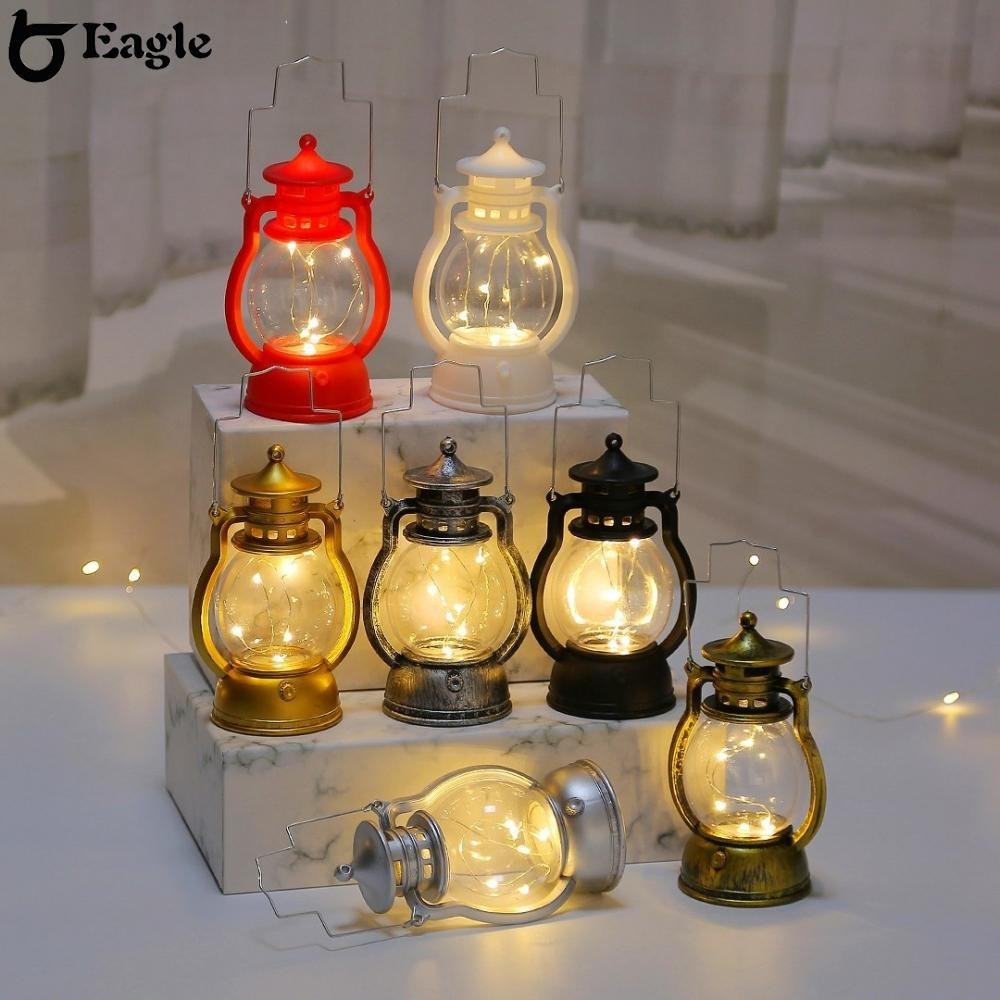 NEW&gt;&gt;Battery Operated Vintage Lantern LED Hanging Oil Lamp Decorative Home Lighting