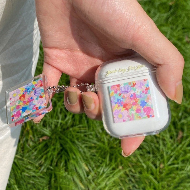 For Airpods 1/2/Airpods Pro/Airpods Pro 2/Airpods 3 เคสป้องกันหูฟัง Art Graffiti TPU นุ่มและป้องกันการล่มสลาย +พวงกุญแจ