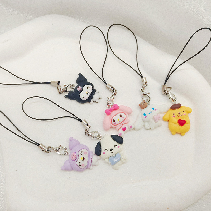 SANRIO ใหม่ พวงกุญแจ จี้ห้อยโทรศัพท์ ลายเมโลดี้ ชินนาม่อนโรล คุโรมิ สําหรับตกแต่งกระเป๋า