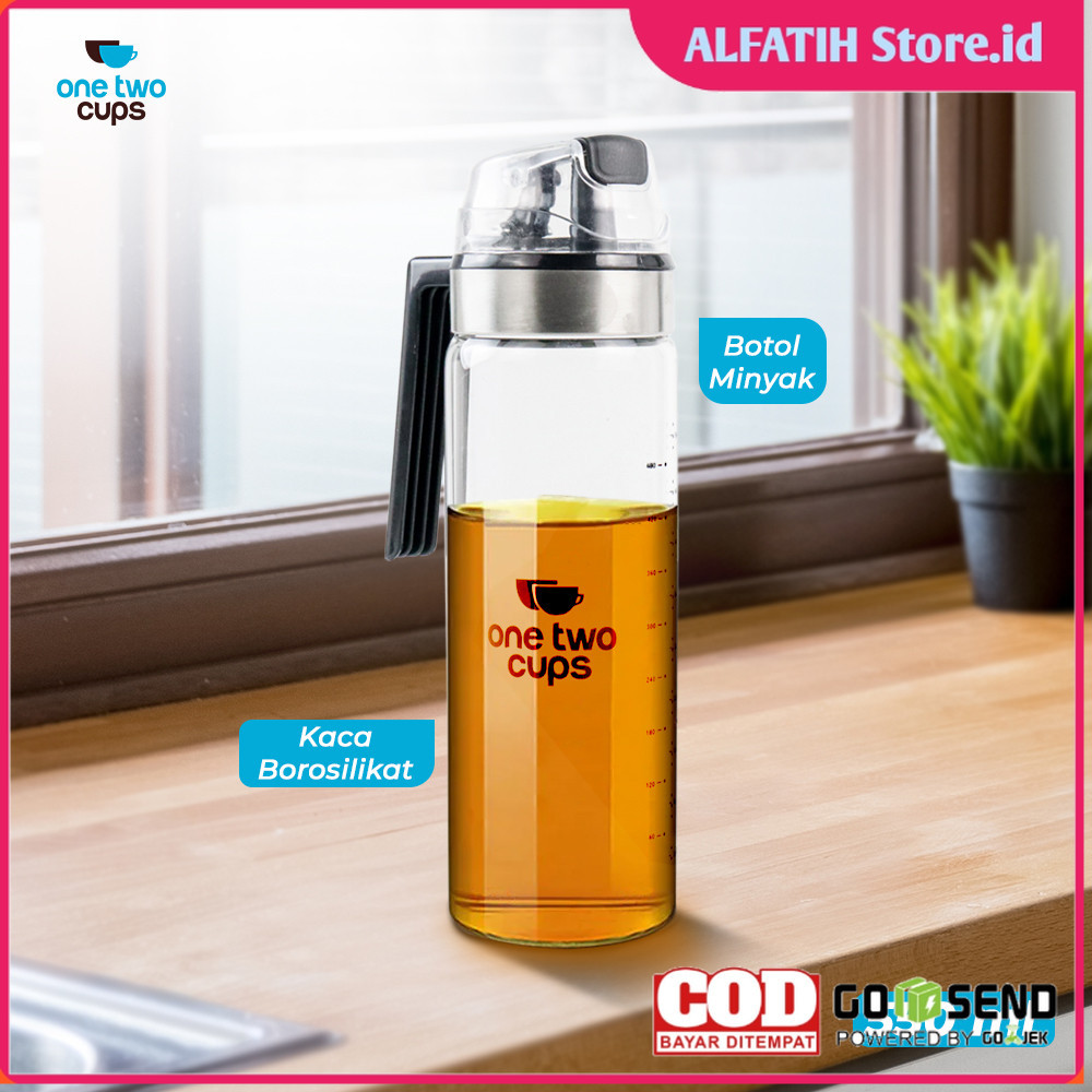 One Two Cups AN RU ขวดปรุงรสน้ํามันปรุงอาหาร 550ml - YH-033 - สีดํา - 7RHXUWBK