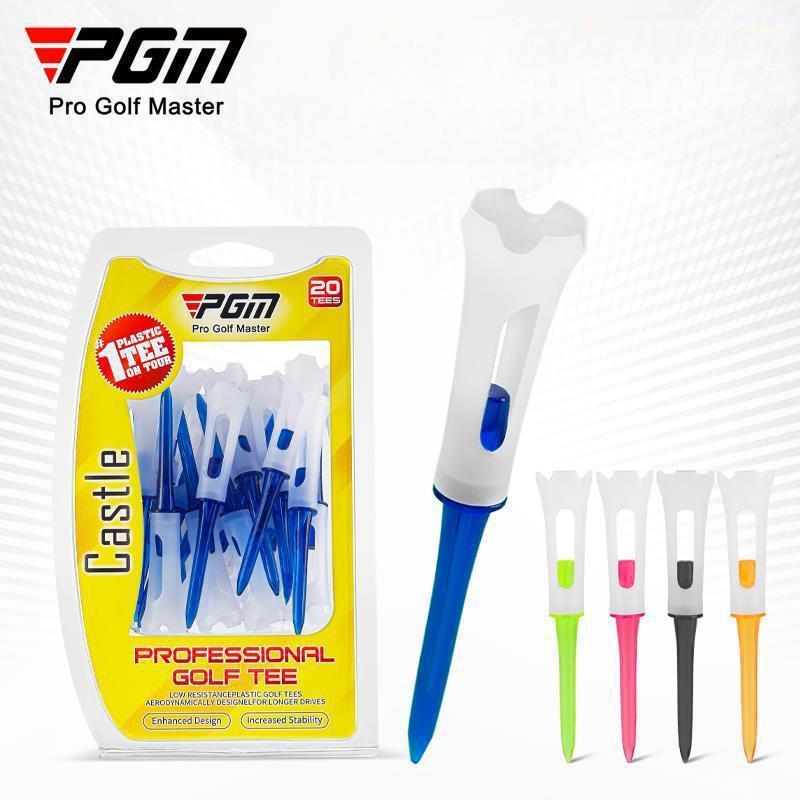 Pgm 20 ชิ้น Golf Tee Match เล็บพิเศษ Four Claw Ball Holders ทนทาน Anti Strike QT026