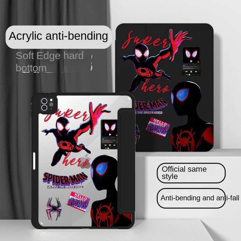 iPad 10th การ์ตูนน่ารัก Dark Spider Man สําหรับ iPad gen9 รูปที่ 7