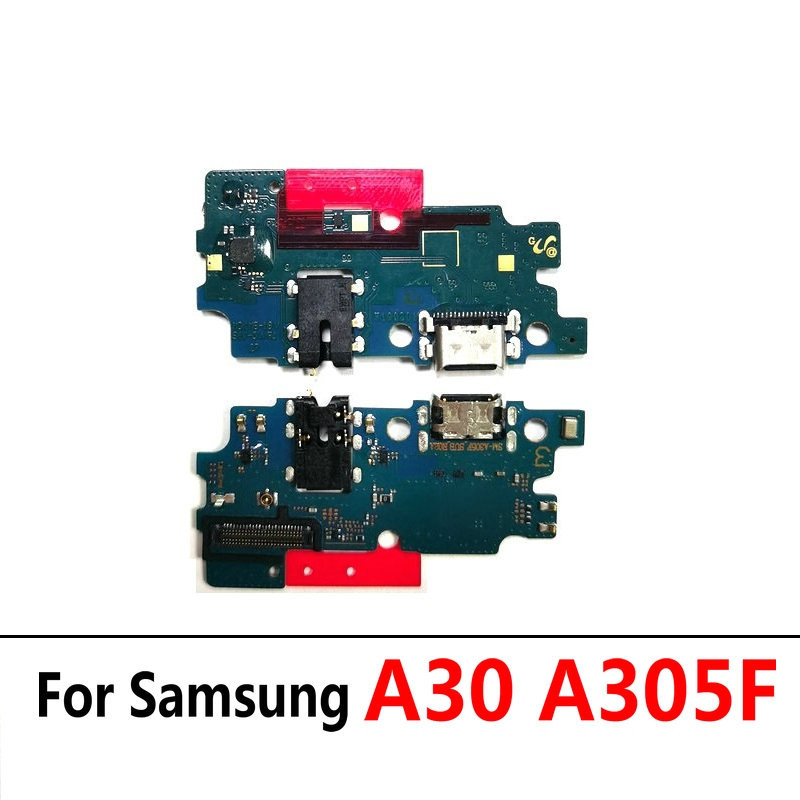 ของแท้ สายเคเบิลเชื่อมต่อพอร์ตชาร์จ USB พร้อมไมโครโฟน สําหรับ Samsung A30 A305 A305F