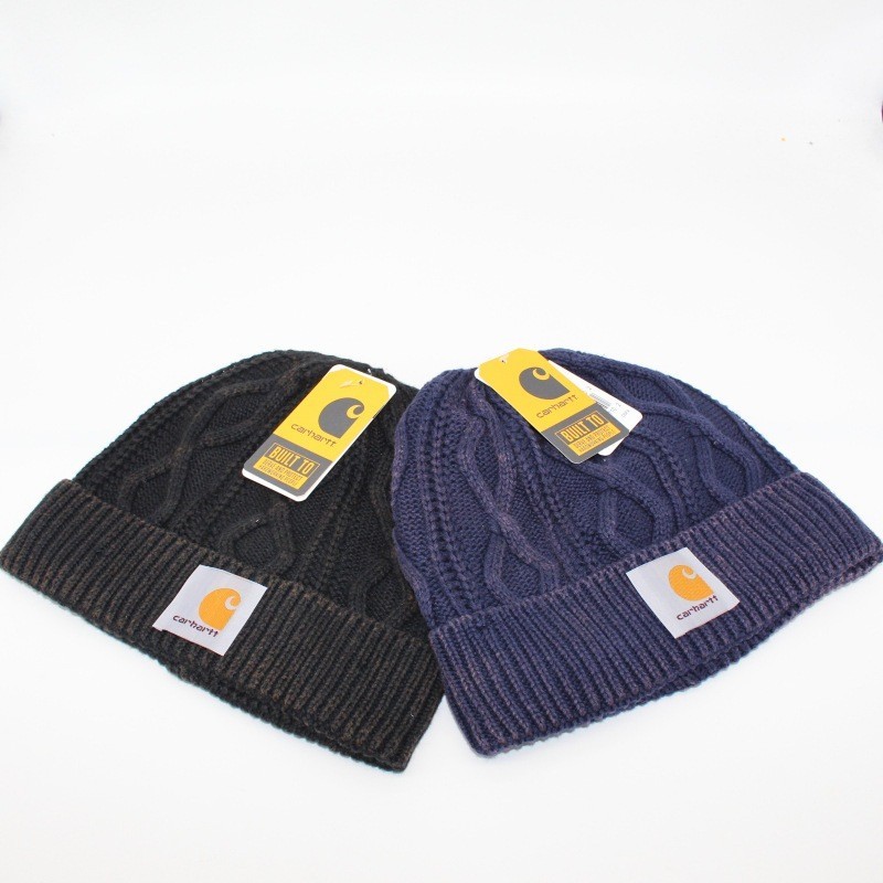 Carhartt หมวกบีนนี่ถัก ลายทาง สไตล์เรโทร สําหรับผู้ชาย และผู้หญิง