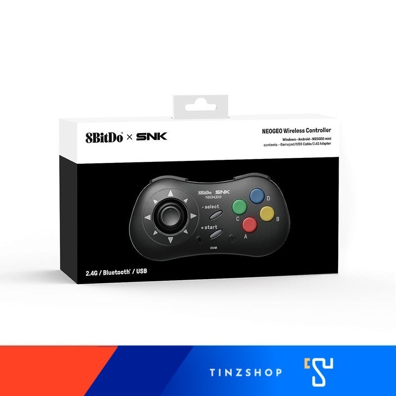 8Bitdo 80HC NEOGEO Wireless Controller for Windows, Android, and NEOGEO mini with Classic Click-Styl