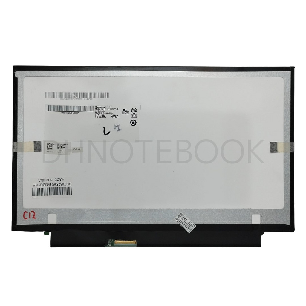 LED 11.6 SLIM 30 PIN IPS ไม่มีหูยึดน็อต 26.8 CM 1920*1080 B116XAN03.2, B116XAN02.2 สำหรับ Acer Aspir
