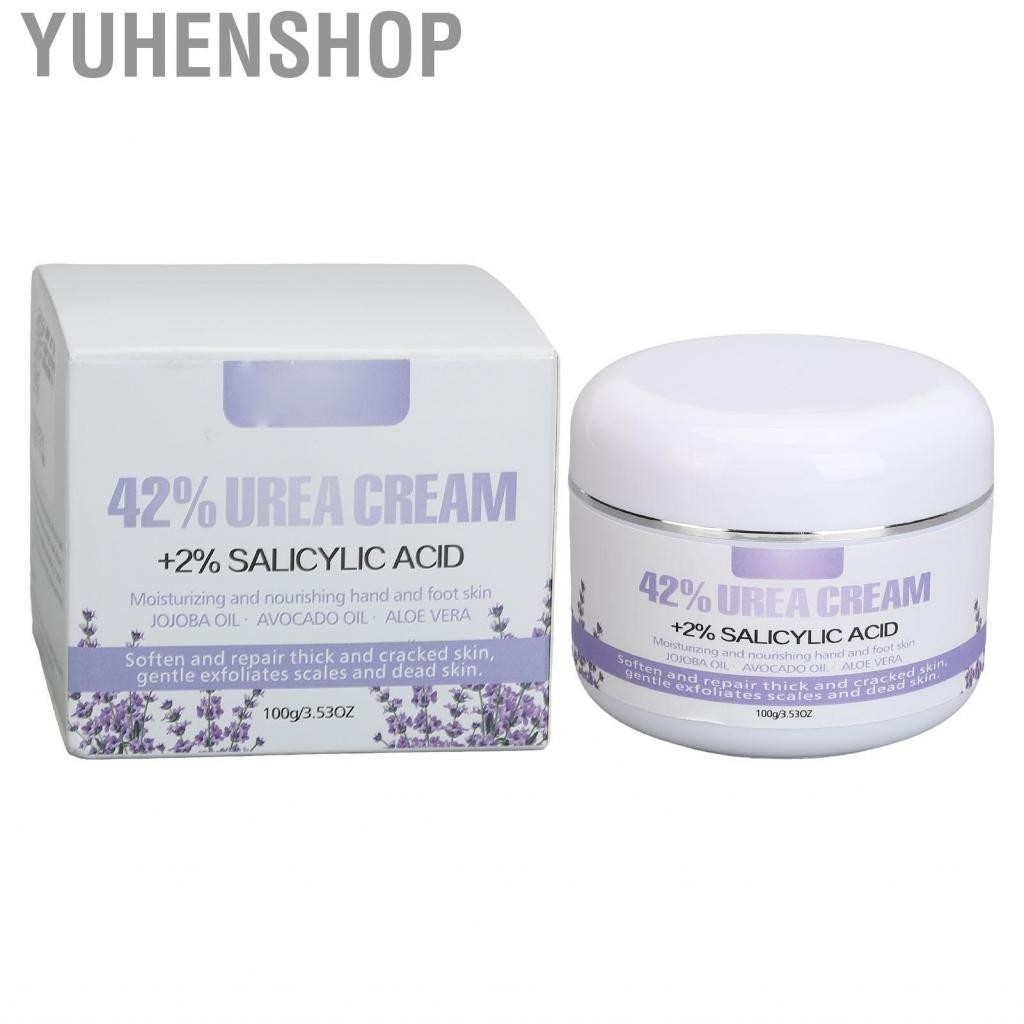 Yuhenshop Foot Hand Cream Keep Silky Nourish Care 100g Soften Dry Exfoliate 2 Percent Salicylic Acid Reduce Rough for Skin