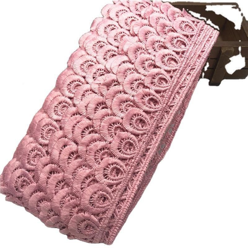 ผ้าไหมนม หยดน้ํา เย็บปักถักร้อย ขอบลูกไม้ กี่เพ้า ห่อด้วยลูกไม้ ตัดแต่ง ที่มีสีสัน คลื่น ลูกไม้ ผ้าม่าน ผ้าปูโต๊ะ DIY ผ้าชุดชั้นใน เสื้อผ้าผู้หญิง กว้าง 2.5 ซม.