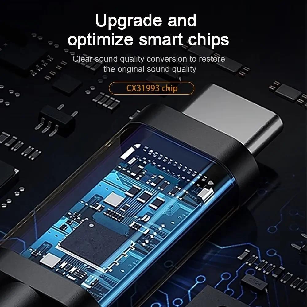 ชิป CVJ CT-3 CT-4 DAC Type-C เป็น 3.5 มม. 4.4 มม. CX31993 8 สาย ชุบเงิน คุณภาพเสียง Hifi HD