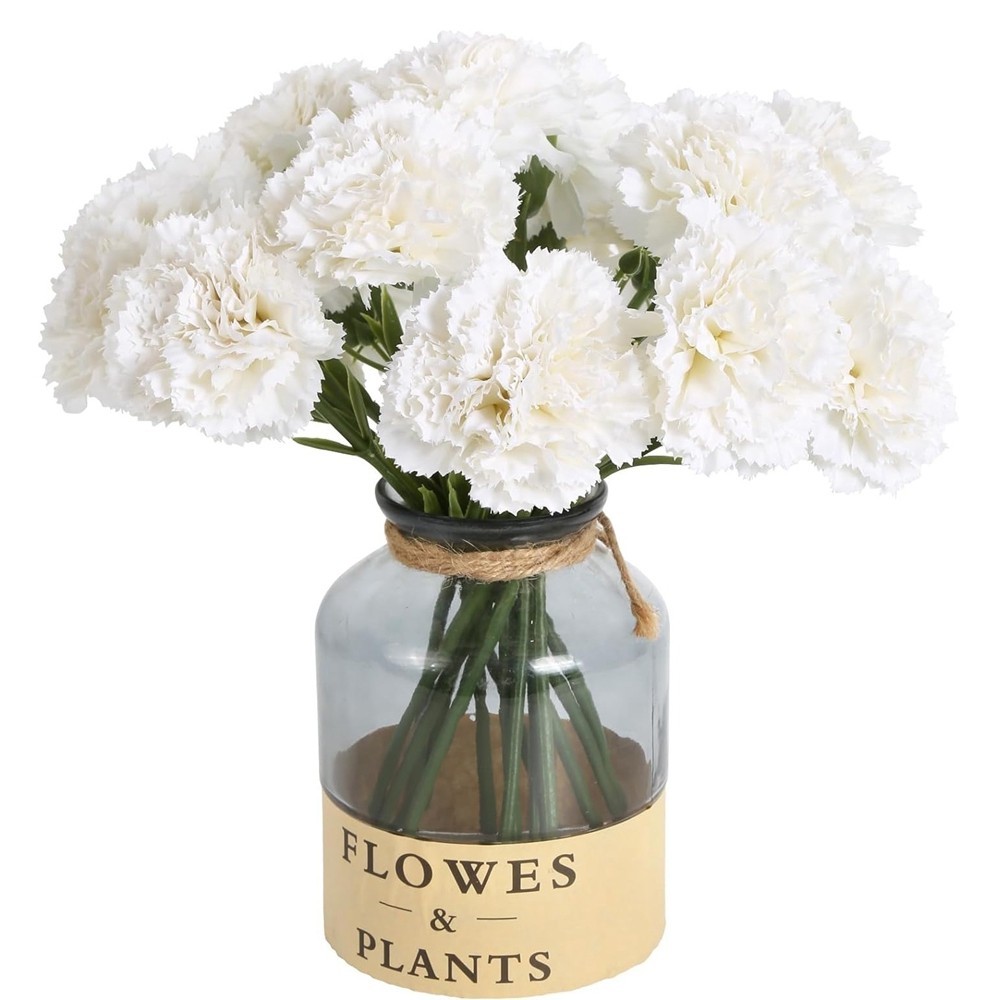 ช่อดอกคาร์เนชั่นประดิษฐ์ 32 ซม. สําหรับตกแต่งบ้าน งานแต่งงาน ปาร์ตี้ วันแม่ 5 ชิ้น