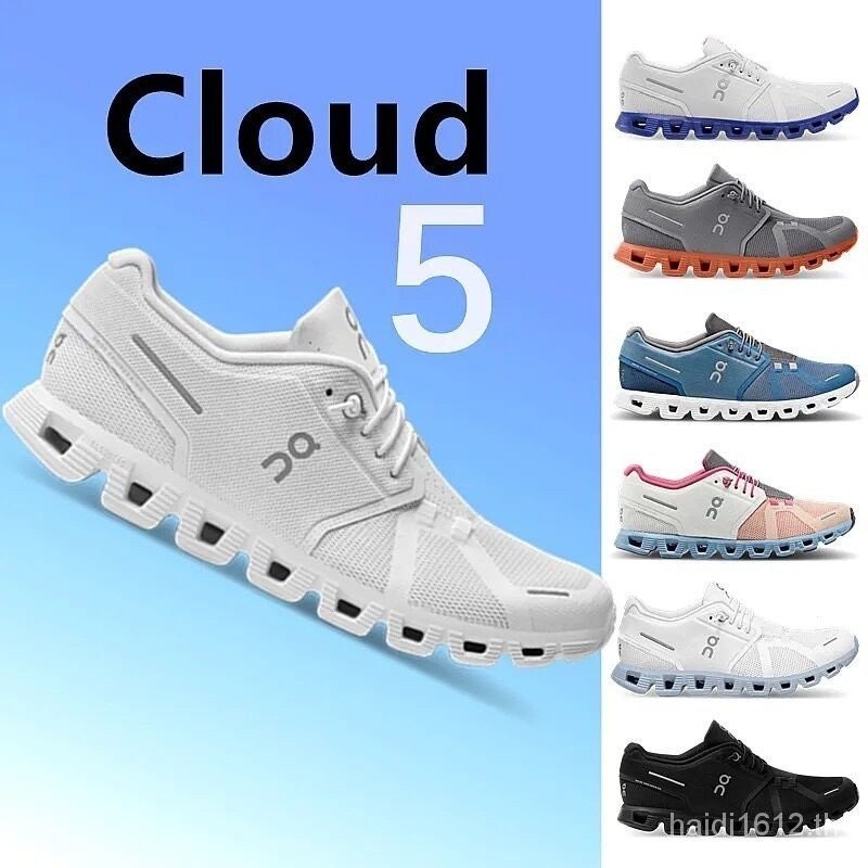 On cloud 5 รองเท้าวิ่ง ระบายอากาศ น้ําหนักเบา สําหรับผู้ชาย และผู้หญิง 1FHP