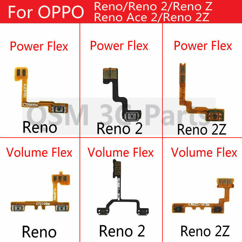 ปุ่มสวิตช์เปิดปิดเสียง สายเคเบิลอ่อน แบบเปลี่ยน สําหรับ OPPO Reno 2 2Z Ace2 RenoZ Ace2 Reno2 Reno2Z
