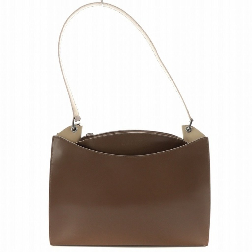 Bally BALLY One Shoulder Bag Shoulder Leather Brown Beige Direct from Japan Secondhand