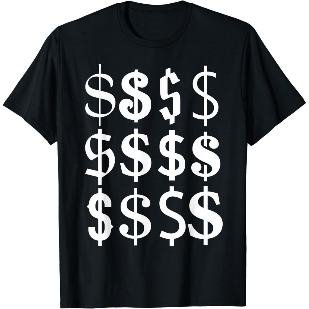 Dollar Bill Dollar Sign $ เสื้อเชิ้ตดีไซน์เงินเท่สไตล์ในเมือง