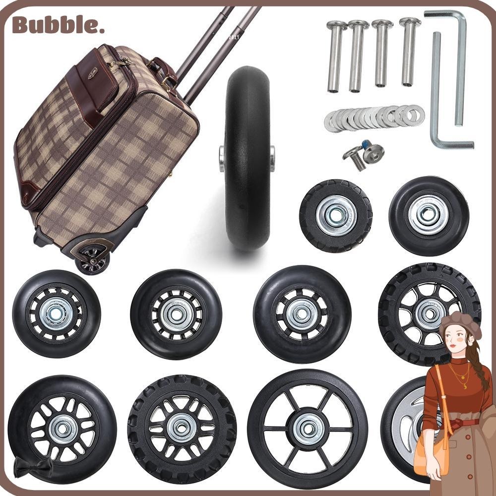 Bubble อะไหล่ล้อกระเป๋าเดินทาง แบบพกพา พร้อมสกรู DIY 2 ชิ้น