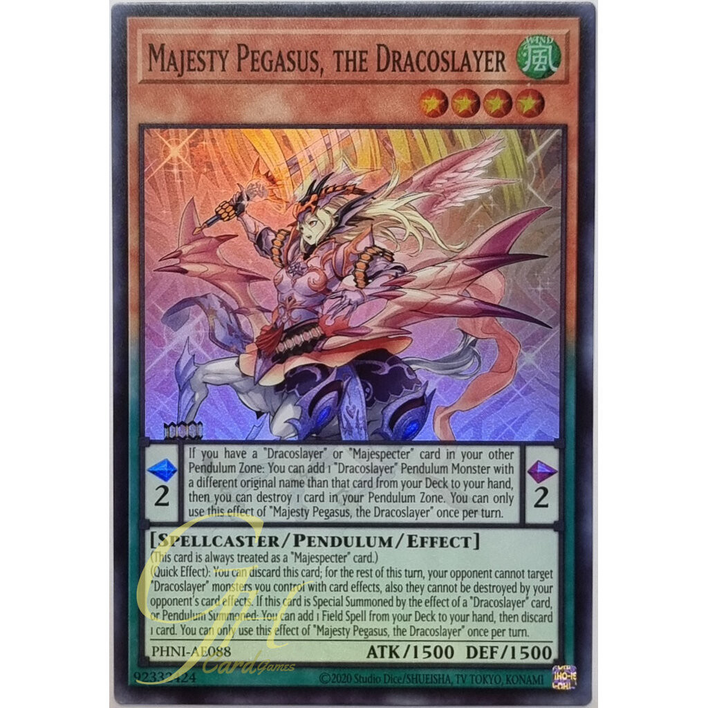 Yugioh [PHNI-AE088] Majesty Pegasus, the Dracoslayer (Super Rare)