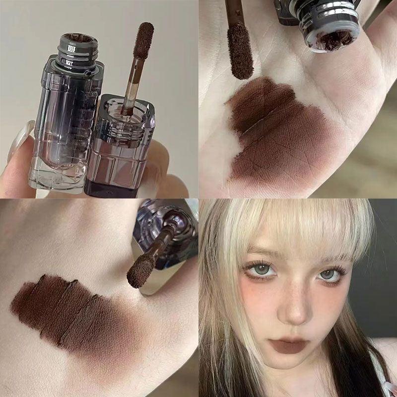 ลิปสติก ลิปกลอส เนื้อแมตต์ กํามะหยี่ สีน้ําตาลนู้ด กันน้ํา ติดทนนาน ไม่ติดถ้วย เซ็กซี่ สีแดง เครื่องสําอางแต่งหน้า