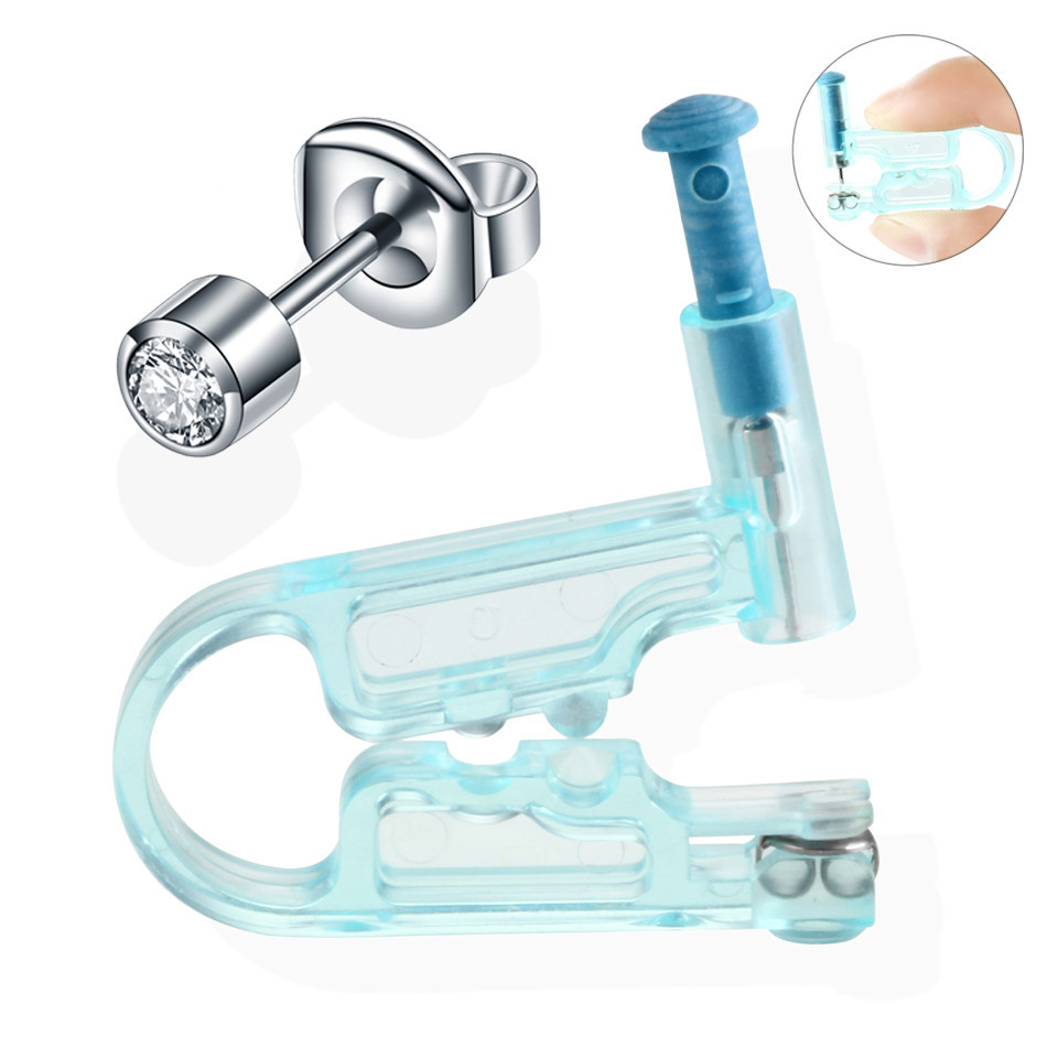 1 ชิ้น ใช้แล้วทิ้ง ฆ่าเชื้อ เครื่องมือเจาะหู กระดูกอ่อน แทรกัส เฮลิกซ์ ปืนเจาะ ไม่เจ็บ เจาะ เครื่องเจาะหู เครื่องประดับ