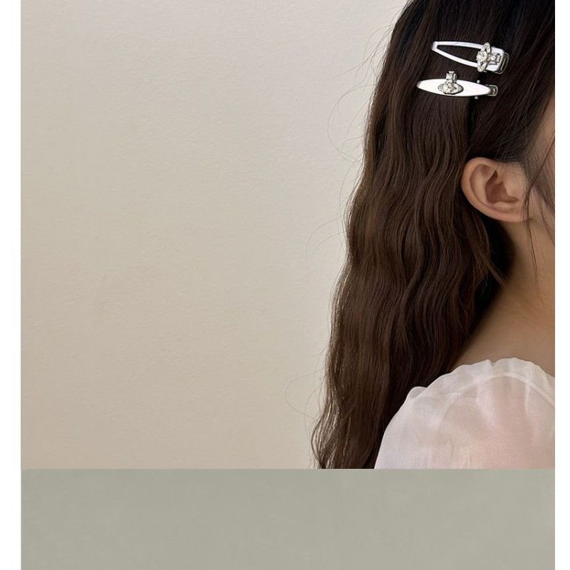 Vw Empress Dowager West Planet กิ๊บติดผมโลหะสาว ins ด้านข้าง Bangs คลิป Influencer ผมหัก Duckbill คลิป Headdress กิ๊บติดผม - รูปที่ 7