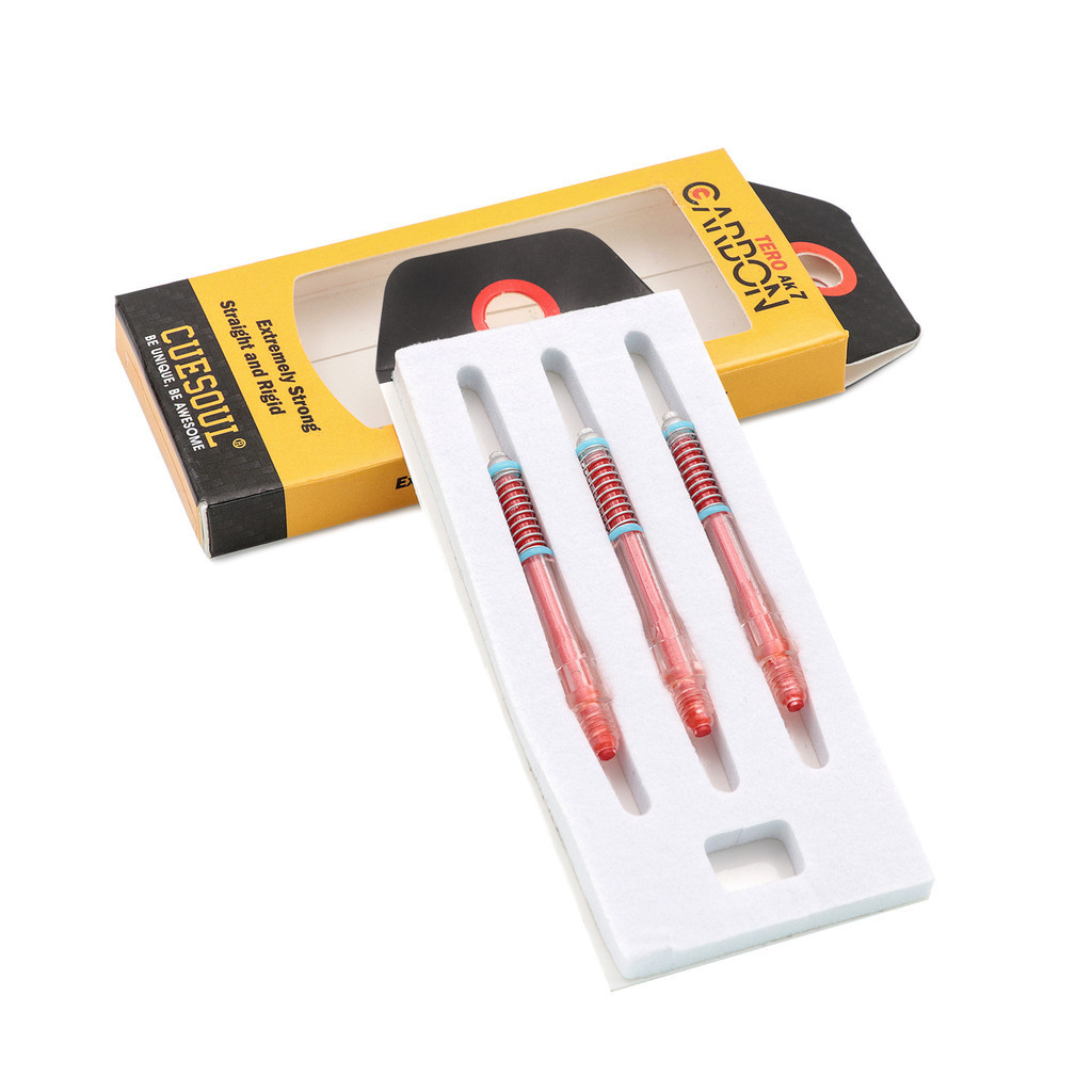 CUESOUL TOERO AK7 พินลูกศรคาร์บอนแบบขยายได้มีสปริงในตัว - สีแดง