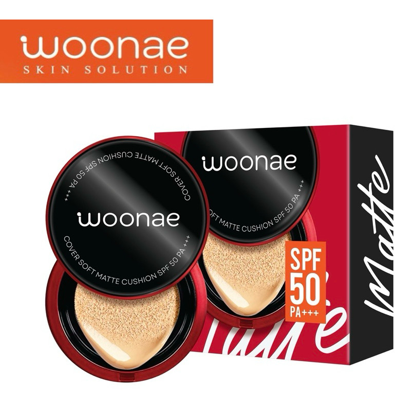 WOONAE วูเน่ซอฟแมทคุชชั่นเอสพีเอฟ50pa+++ขนาด 10กรัม