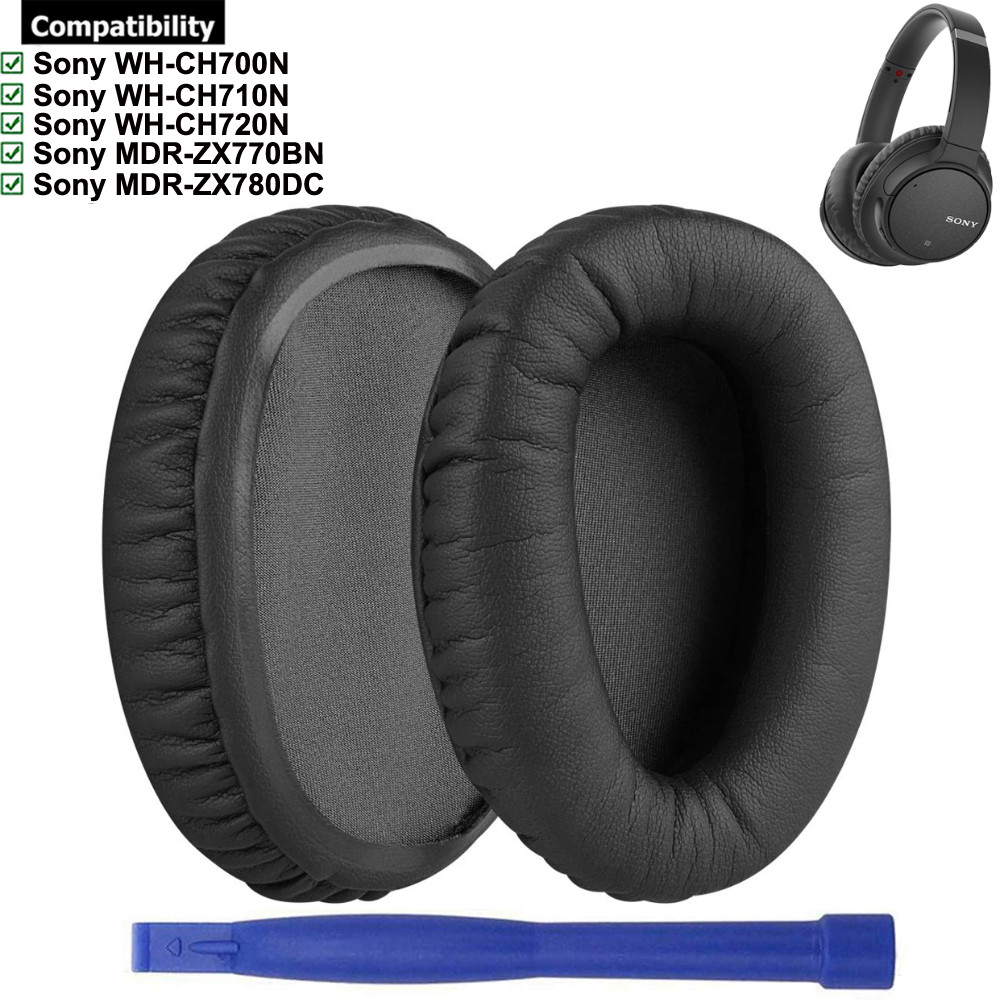 1 คู่เปลี่ยนแผ่นรองหูฟังแผ่นรองหูฟังเบาะ Muffs สําหรับ Sony WH-CH700N WH-CH710N WH-CH720N MDR-ZX770BN MDR-ZX780DC หูฟัง