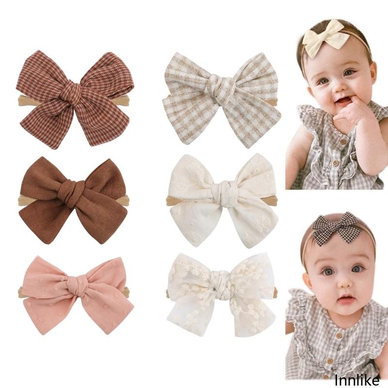 Inn Soft Breathable Headwear ที่คาดผมเด็กยืดหยุ่นสําหรับ 0 ถึง 24 เดือนเด็กทารกสบายและทันสมัย Hairba