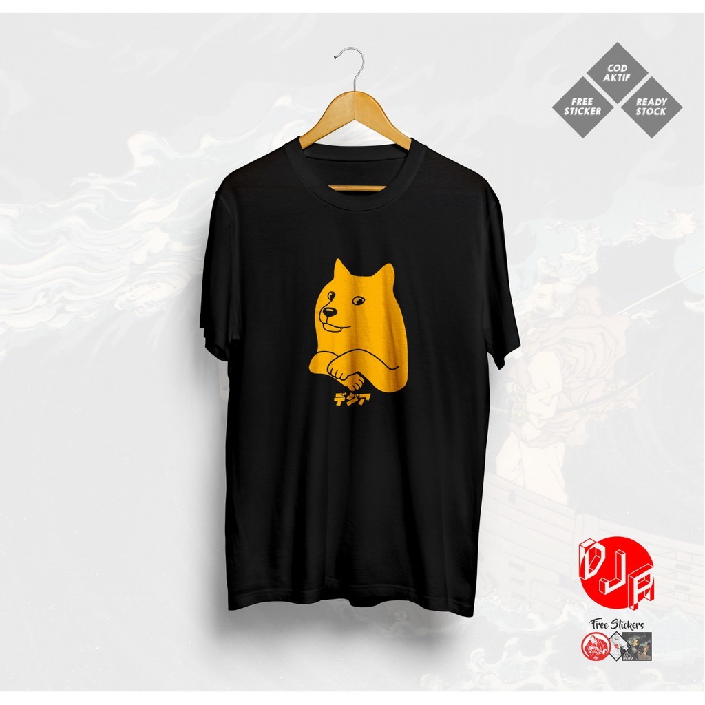 S-5XL Doge WOW เสื้อยืด MEME SHIPOST SHIBA INU DOG Distro เสื้อยืด DJA CLOTH