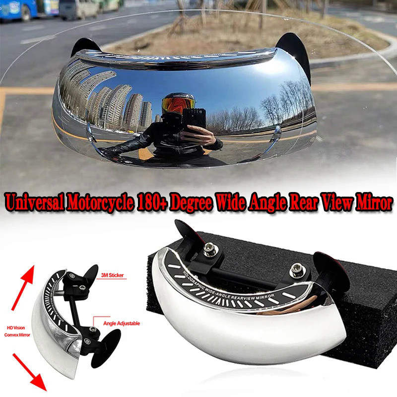 GM New Motorcycle Windscreen 180+ Degree Wide Angle Rearview Mirrors Fit for KYMCO Downtown 350i Agi