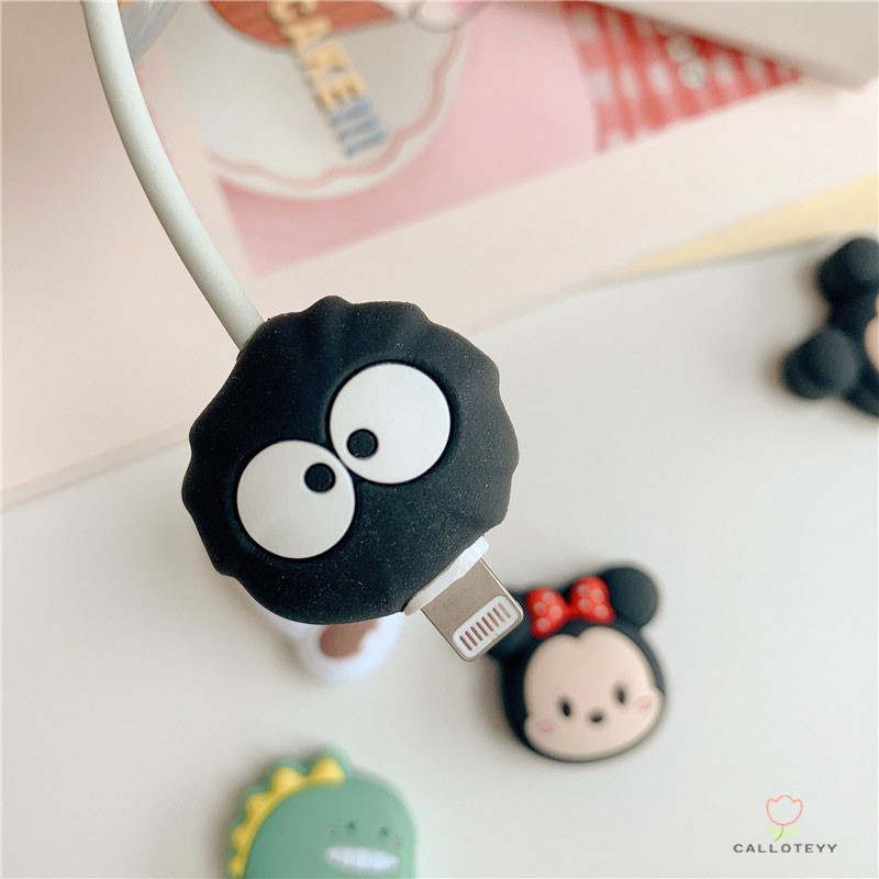 ปลอกป้องกันสายเคเบิลข้อมูล ลายก้อนเมฆขนมปังน่ารัก การ์ตูนมอนสเตอร์น้อย-CY