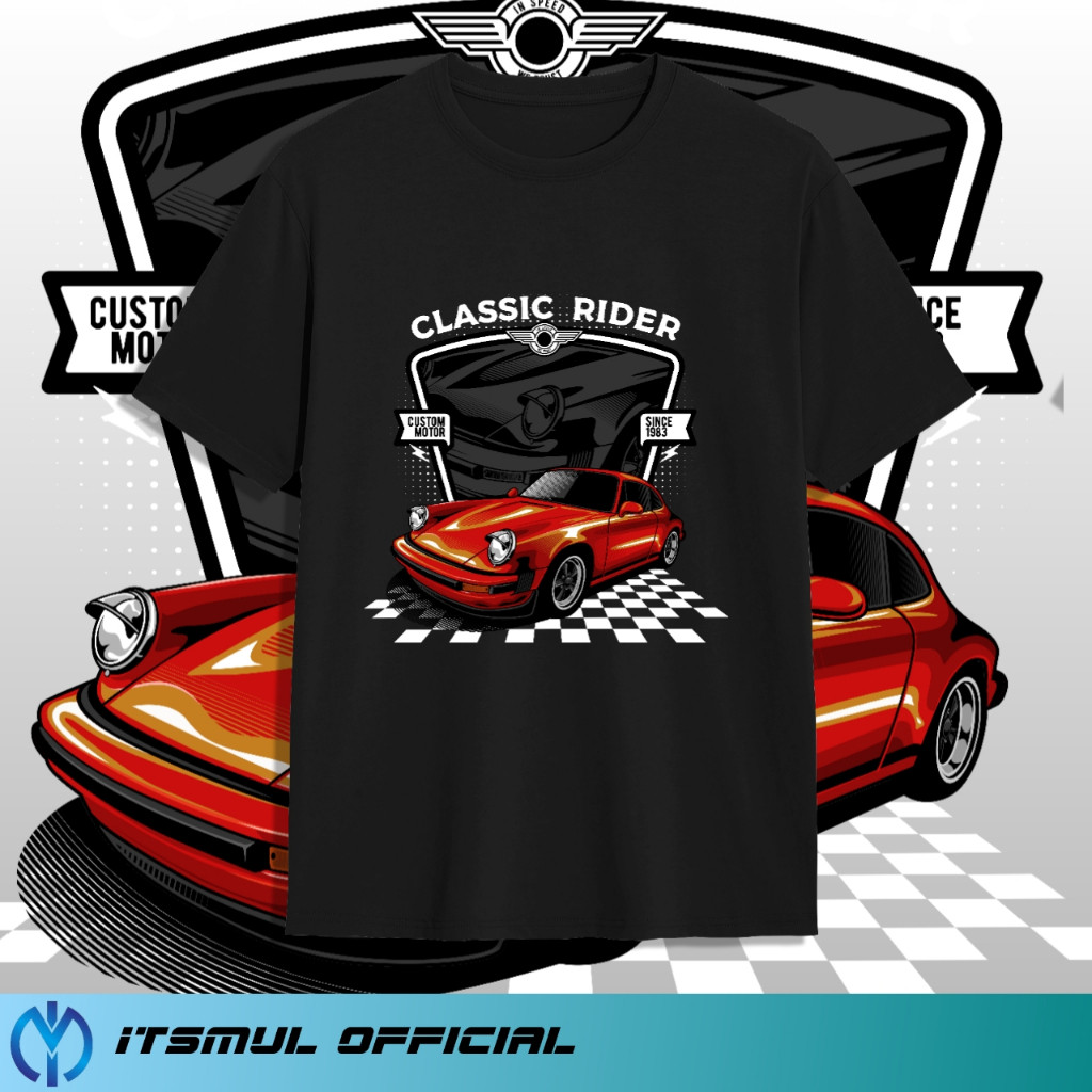 KATUN Classic Ride IM01(14) เสื้อยืดรถยนต์ผ้าฝ้ายหวี