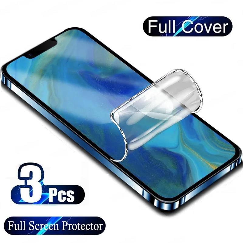 Iphone16e iPhoneSE4 iPhone16 16ProMax 1-3 ชิ้น 800D HD Clear Soft Hydrogel ฟิล์มสําหรับ iPhone 16 Pr