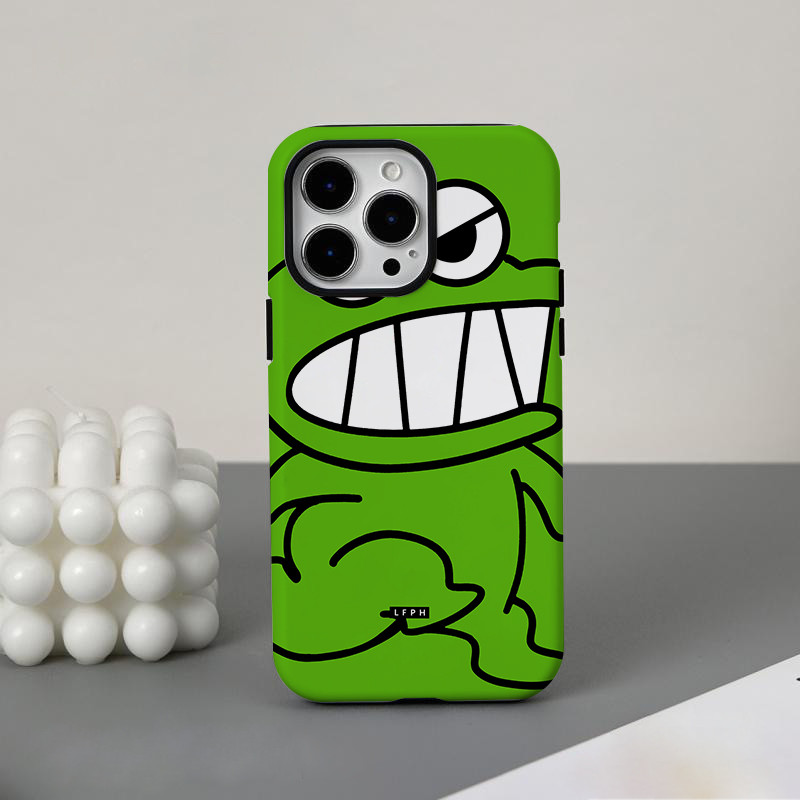 จระเข้สําหรับIPhone16 15 14 13 12 11 Pro Max X XR Xs Max 8 7 6s Plus SE 2020 ฟิล์ม 2-in-1 Hard Shell