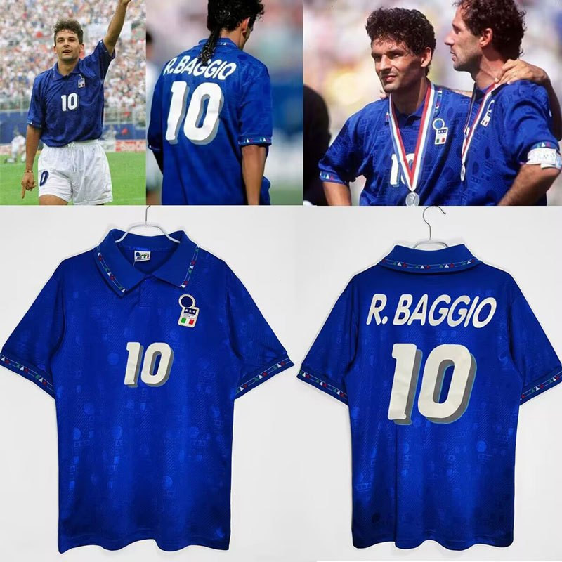 1994 เสื้ออิตาเลี่ยน World Cup Home R.BAGGIO#10足球服