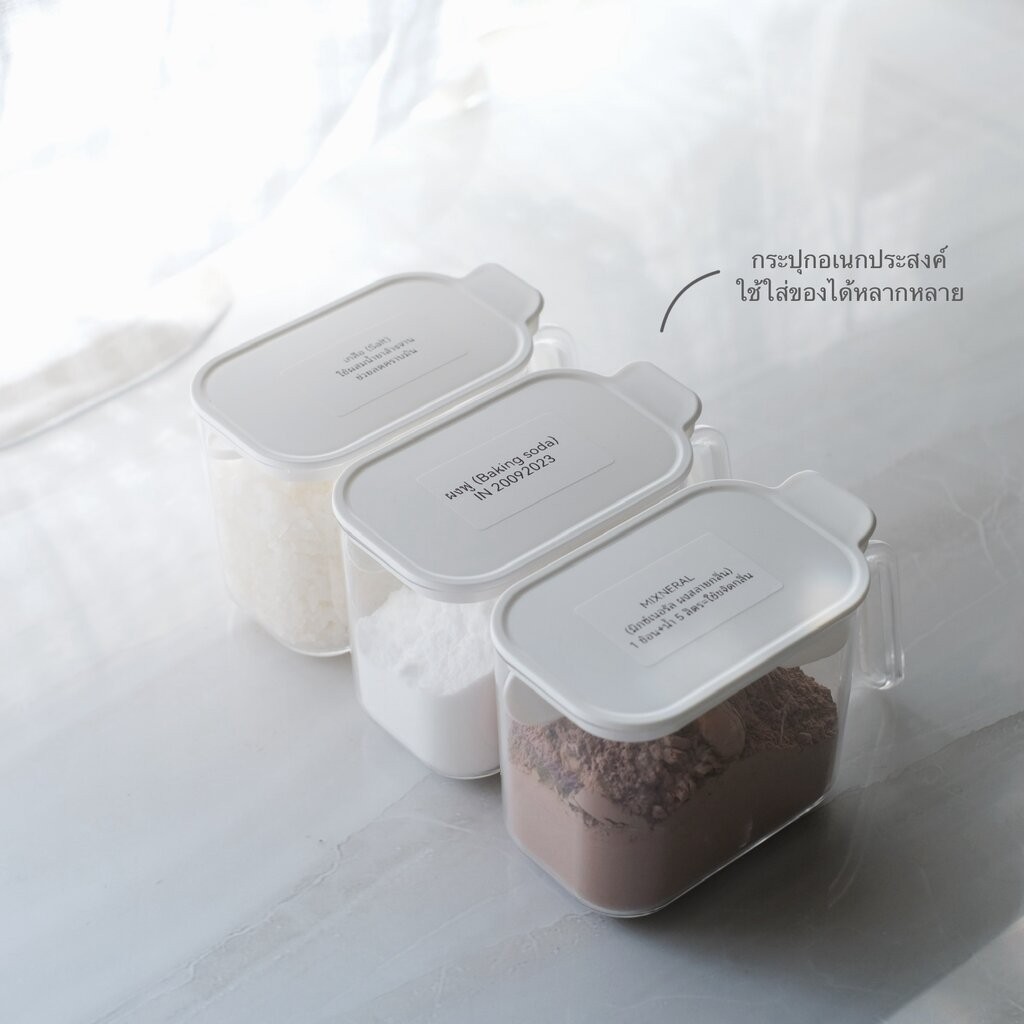 Omocha - Seasoning jar กระปุกเล็กจัดระเบียบ กระปุกเล็กสำหรับแบ่งพร้อมกล่องที่เก็บ