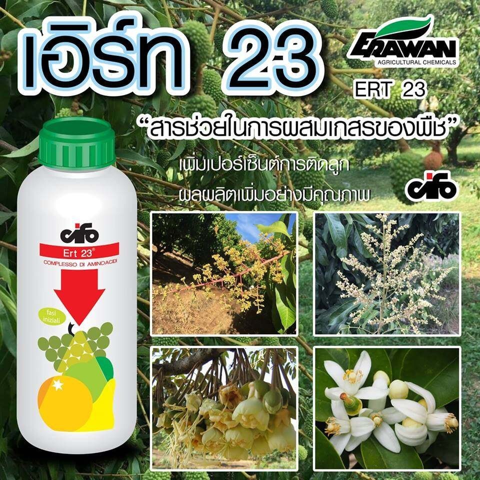 เอิร์ท 23 (ERT 23) ช่วยแก้ปัญหาติดผลยาก ช่วยผสมเกสร เพิ่มการติดผล  นำเข้าจาก บริษัทไซโฟ ประเทศอิตาลี