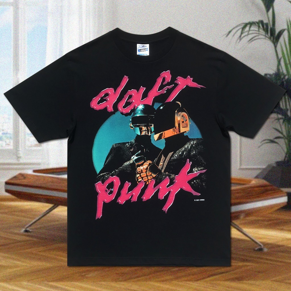 คอกลม 【2022New】เสื้อยืดคอกลม Homeward Bound Daft Punk
