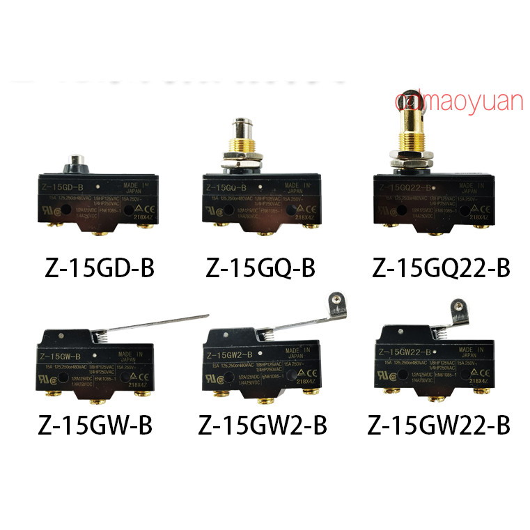 Omron Micro Switch Z-15G-15H-15GW-15GW2-15GW22-15GW21-15GQ-15GQ21-15GQ22-15GD-15HW24-15HW78-B