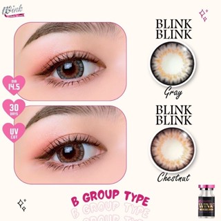 คอนแทคเลนส์(บิ๊กอาย) Blink Blink Chestnut / Gray (Wink) ⭐️ลา…