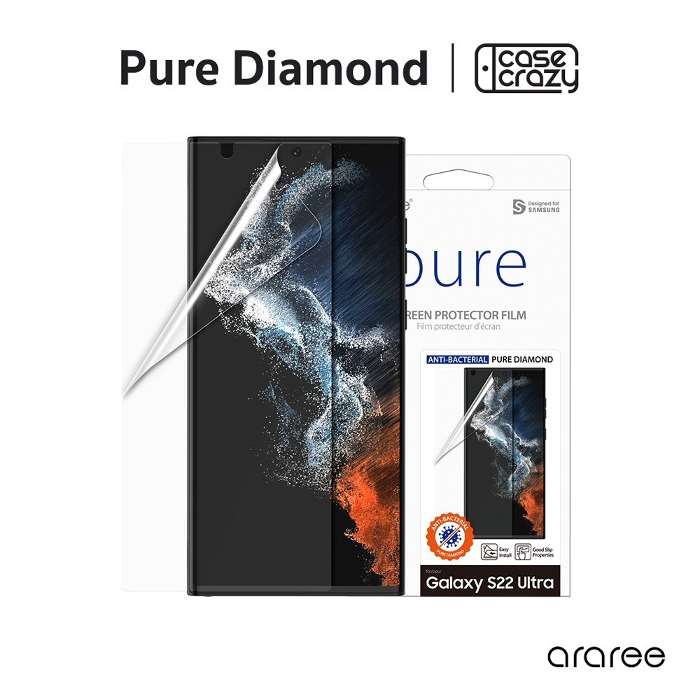 ARAREE รุ่น Pure Diamond ฟิล์มกันรอยหน้าจอ S22 / S22+ / S22 Ultra