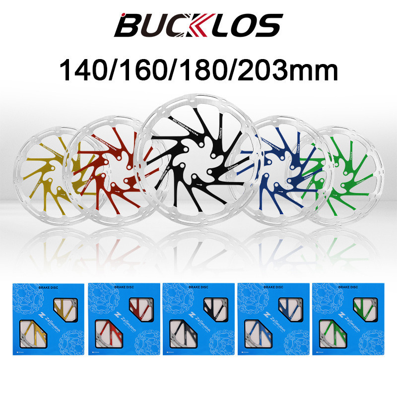 Bucklos ใบพัดจักรยาน 160 มม. 140 180 203 มม. สําหรับ Shimano Sram Rotor