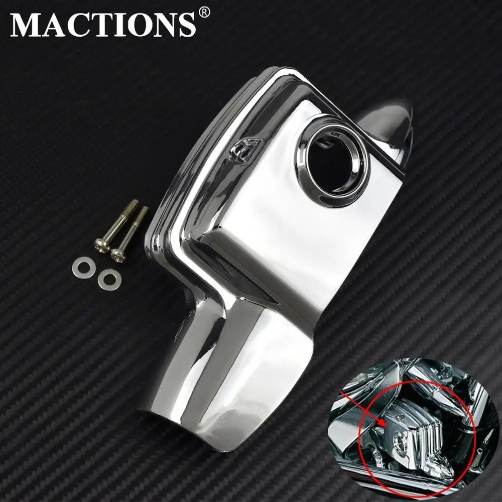BA Motorcycle Chrome Rear Brake Master Cylinder Cover ABS Plastic For Harley Touring Road Glide Road King Street Glide F