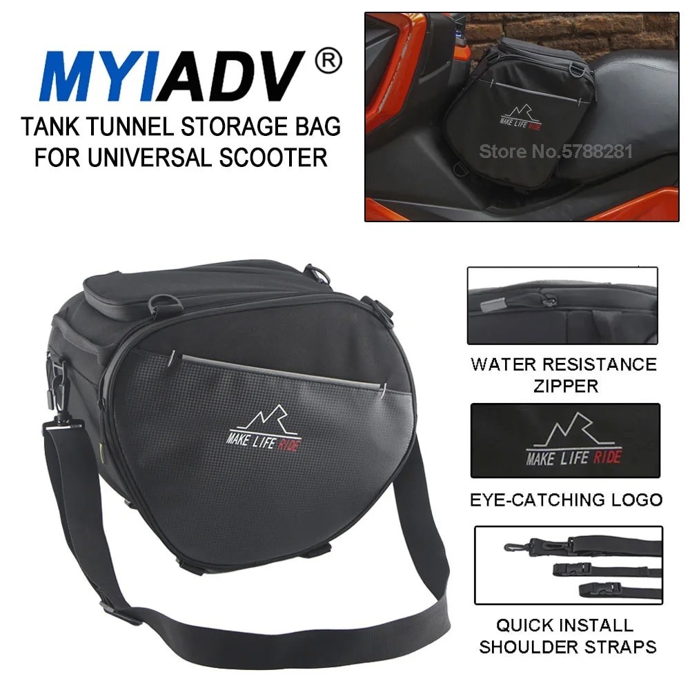 BC Scooter Tank Tunnel Storage Bag Travel Saddlebag Shoulder Toolbag For Kymco super dink 350 XCITING L300 AK-550 CKD Fo